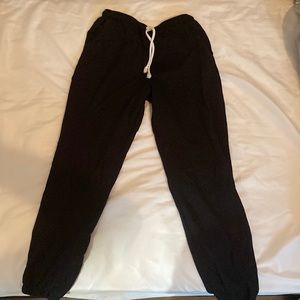 black sweatpants